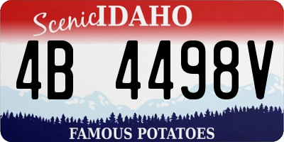 ID license plate 4B4498V
