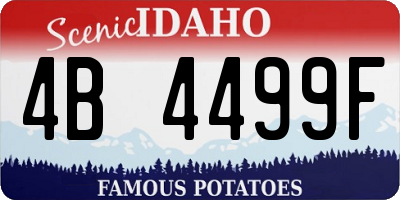 ID license plate 4B4499F