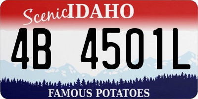 ID license plate 4B4501L