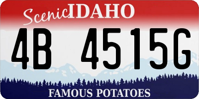 ID license plate 4B4515G