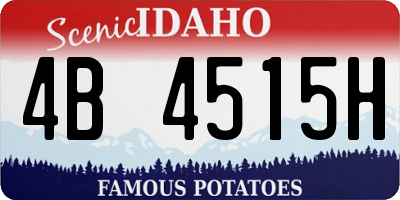 ID license plate 4B4515H