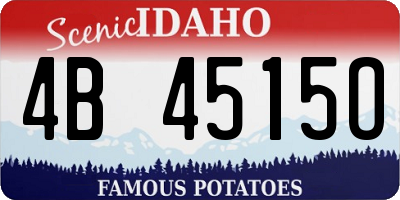 ID license plate 4B4515O