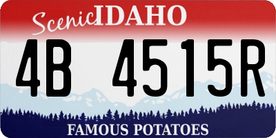 ID license plate 4B4515R