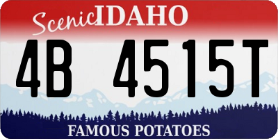 ID license plate 4B4515T
