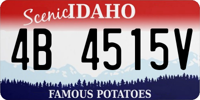 ID license plate 4B4515V