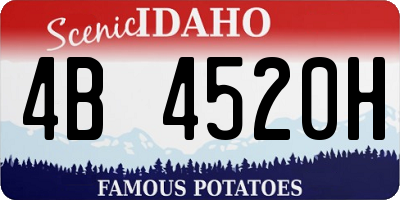 ID license plate 4B4520H