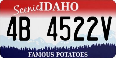 ID license plate 4B4522V