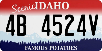 ID license plate 4B4524V