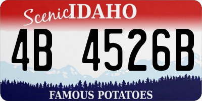 ID license plate 4B4526B
