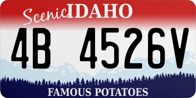 ID license plate 4B4526V