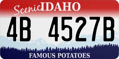 ID license plate 4B4527B