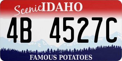 ID license plate 4B4527C