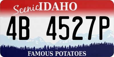 ID license plate 4B4527P