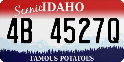 ID license plate 4B4527Q