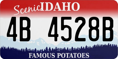 ID license plate 4B4528B