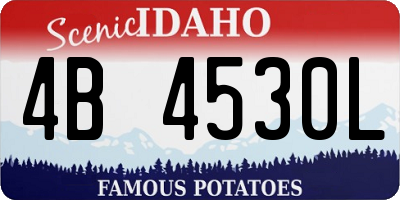ID license plate 4B4530L