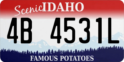 ID license plate 4B4531L