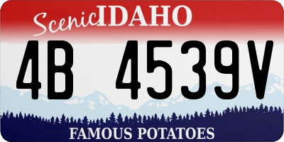 ID license plate 4B4539V