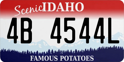 ID license plate 4B4544L