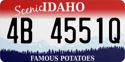 ID license plate 4B4551Q