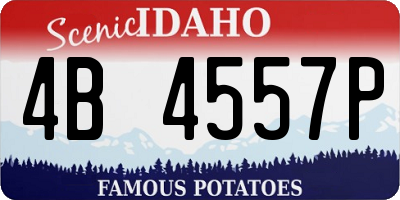 ID license plate 4B4557P