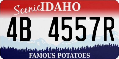 ID license plate 4B4557R