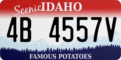 ID license plate 4B4557V
