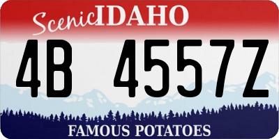 ID license plate 4B4557Z