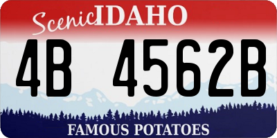 ID license plate 4B4562B