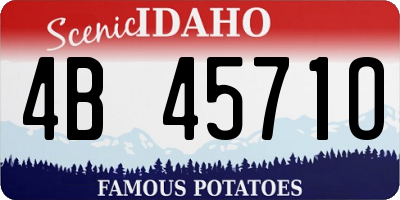 ID license plate 4B4571O