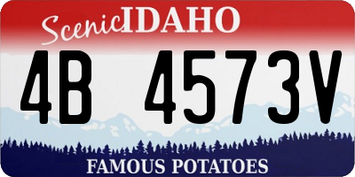 ID license plate 4B4573V