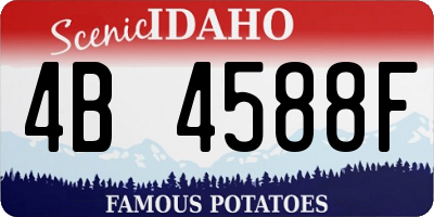 ID license plate 4B4588F