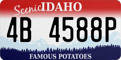ID license plate 4B4588P