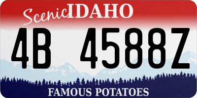 ID license plate 4B4588Z