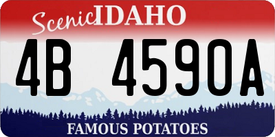 ID license plate 4B4590A
