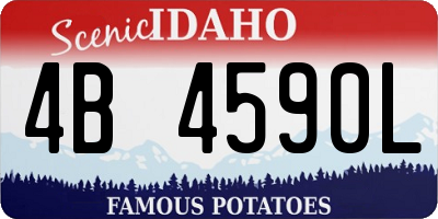 ID license plate 4B4590L