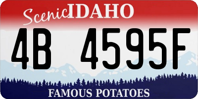 ID license plate 4B4595F
