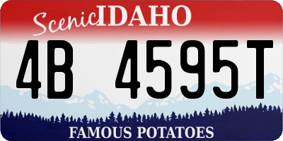ID license plate 4B4595T