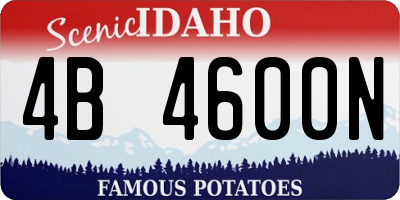 ID license plate 4B4600N
