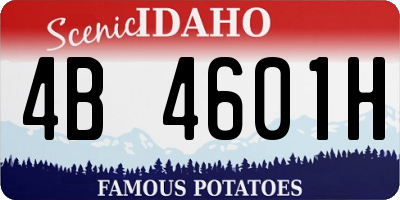 ID license plate 4B4601H