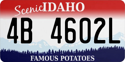 ID license plate 4B4602L