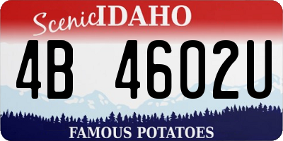 ID license plate 4B4602U