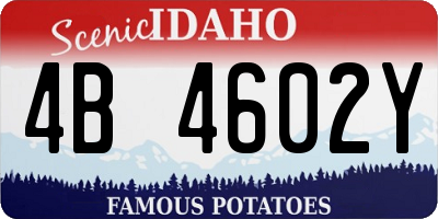 ID license plate 4B4602Y