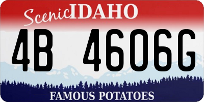 ID license plate 4B4606G