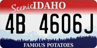 ID license plate 4B4606J