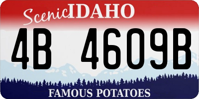 ID license plate 4B4609B