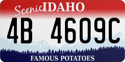 ID license plate 4B4609C