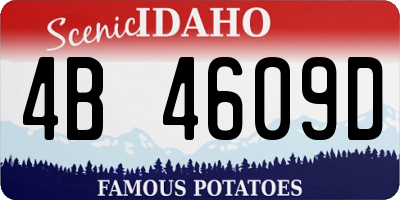 ID license plate 4B4609D
