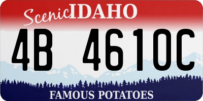 ID license plate 4B4610C
