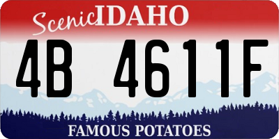 ID license plate 4B4611F